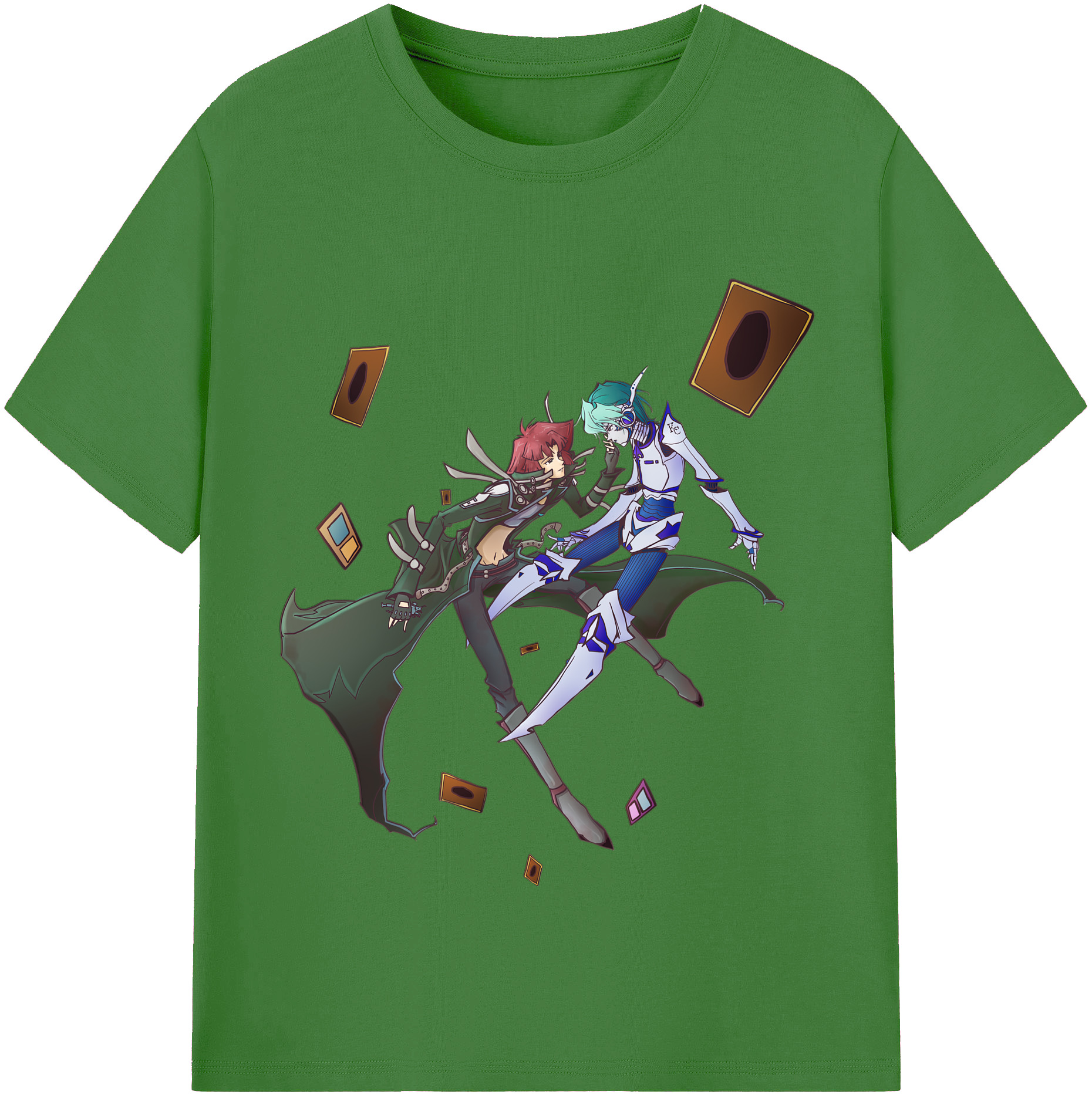 （画像用） 遊☆戯☆王 Yu-Gi-Oh! レディースカジュアルプリントTシャツ（綿100％）